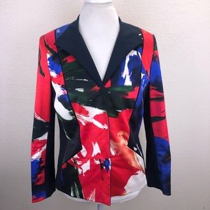 Lafayette 148 New York Abstract Blazer Size 10